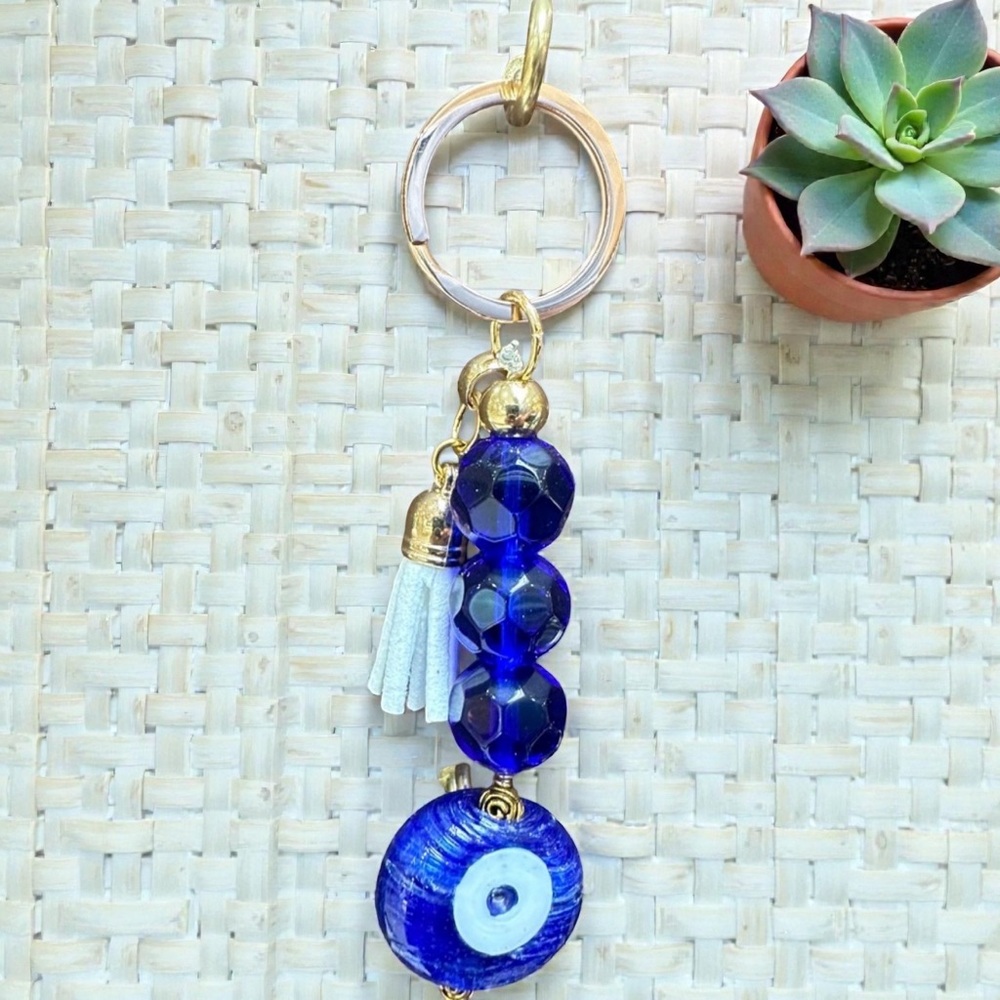 Blue key chain